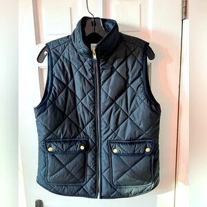 J. Crew black puffy vest Size Medium